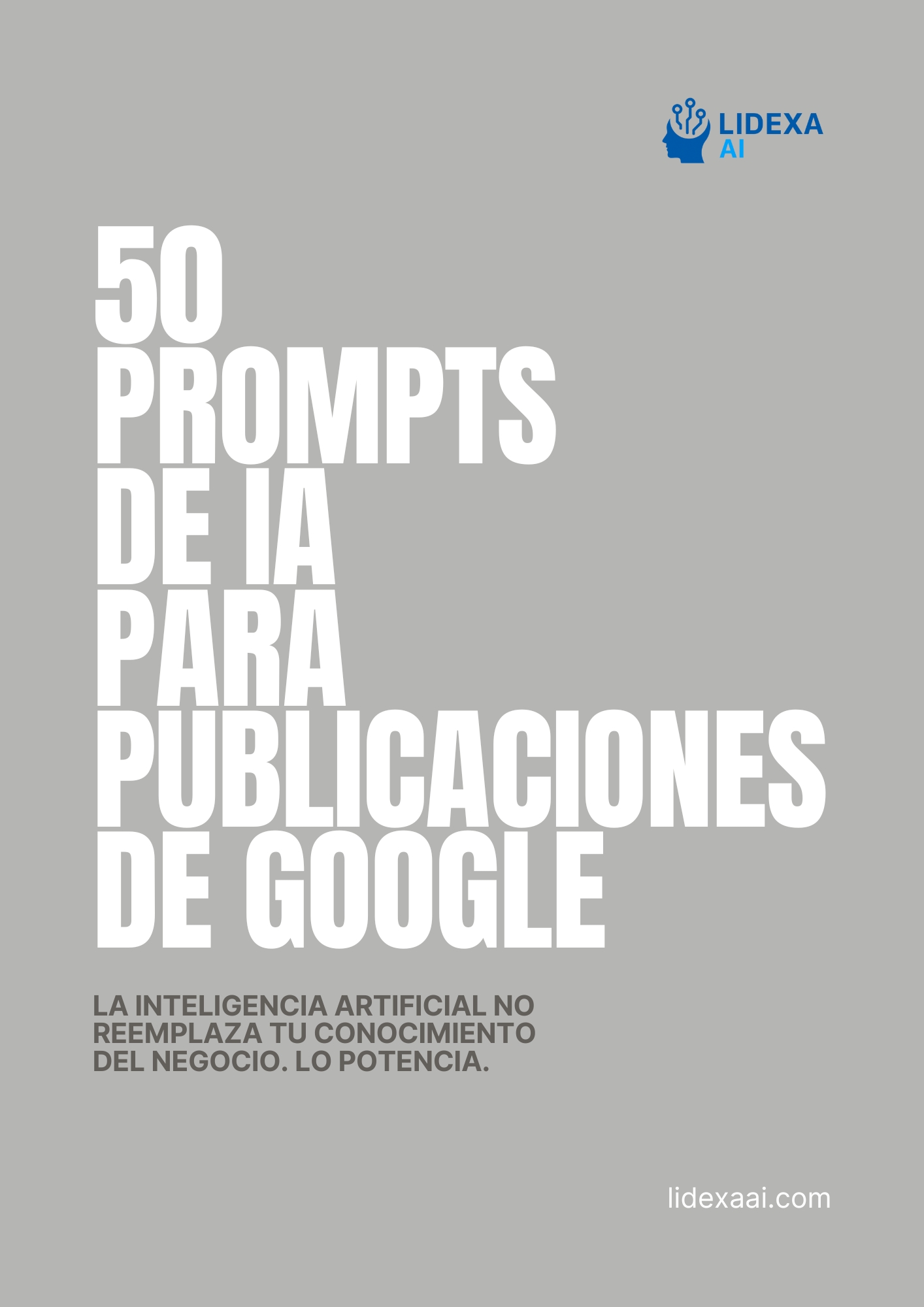 Portada del Bonus 2: 50 Prompts de IA para Publicaciones de Google
